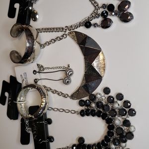 Lot of costume jewelry necklace bracelets earrings